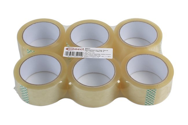FITA ADESIVA TRANSPARENTE MULTIUSO PARA EMBALAGENS, 48 ??MM X 66 M, PACOTE COM 6 UNIDADES. - Image 2