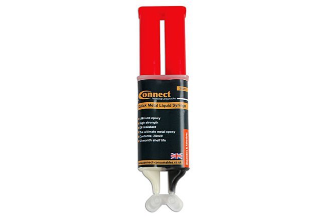 SERINGA DE METAL PARA LÍQUIDOS DE USO RÁPIDO, 25 ML, 1 UNIDADE