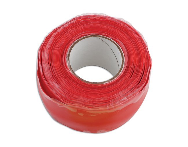 FITA AUTOFUSÍVEL DE SILICONE VERMELHA 25 MM X 3 M (1 UNIDADE)