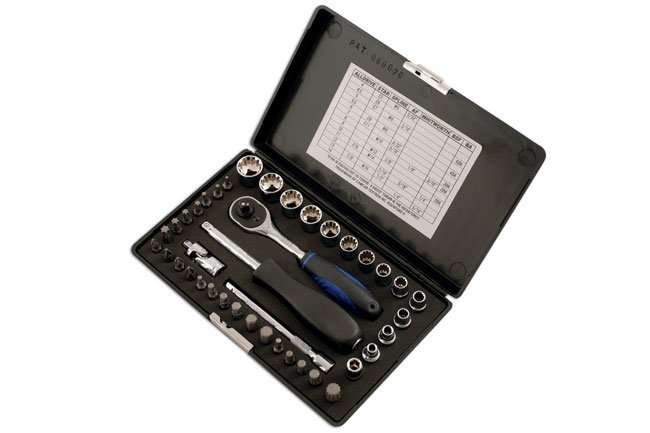 CONJUNTO DE CHAVE DE CAIXA E BIT ALLDRIVE 1/4"D 40PC - Image 2