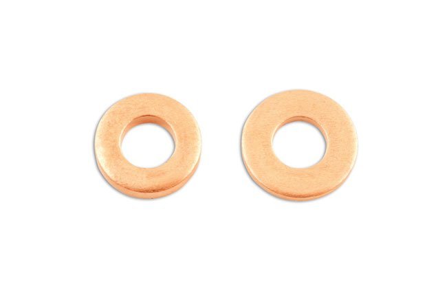 ANILHA DE COBRE PARA INJETOR COMMON RAIL, 13,85 X 7,3 X 1,4 MM, PACOTE COM 12 UNIDADES - Image 3