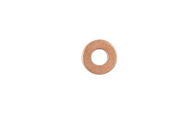 ANILHA DE COBRE PARA INJETOR COMMON RAIL, 16,4 X 7,4 X 2 MM, PACOTE COM 12 UNIDADES