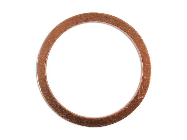 ANILHA PARA BUJÃO DE CÁRTER, COBRE 26 X 32 X 2 MM, PACOTE COM 10 UNIDADES