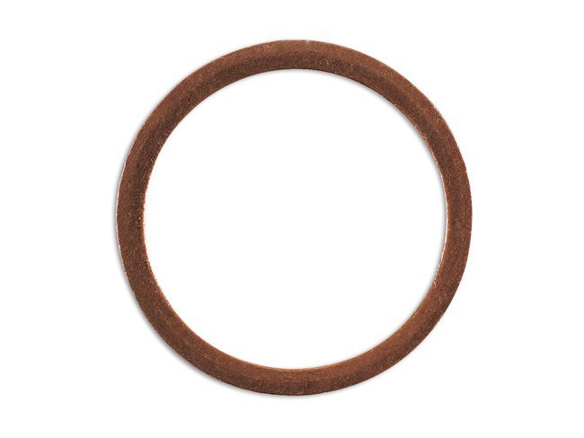 ANILHA PARA BUJÃO DE CÁRTER, COBRE 18 X 22 X 1,5 MM, PACOTE COM 10 UNIDADES
