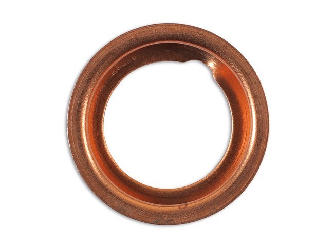 ANILHA DE VEDAÇÃO PARA BUJÃO DE CÁRTER, COMPRESSÍVEL, 12 X 17 X 2 MM, PACOTE COM 10 UNIDADES