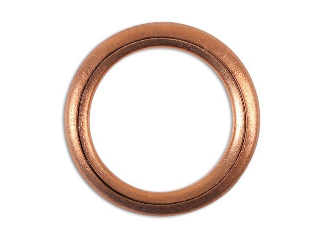 ANILHA DE VEDAÇÃO PARA BUJÃO DE CÁRTER, COMPRESSÍVEL, 14 X 20 X 2 MM, PACOTE COM 10 UNIDADES