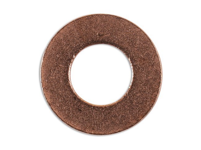 ANILHA PARA BUJÃO DE CÁRTER, COBRE 10 X 20 X 2 MM, PACOTE COM 10 UNIDADES