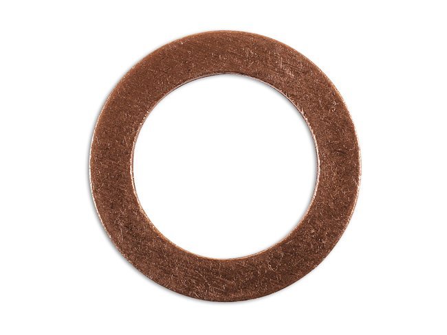 ANILHA PARA BUJÃO DE CÁRTER, COBRE 13 X 20 X 1,5 MM, PACOTE COM 10 UNIDADES