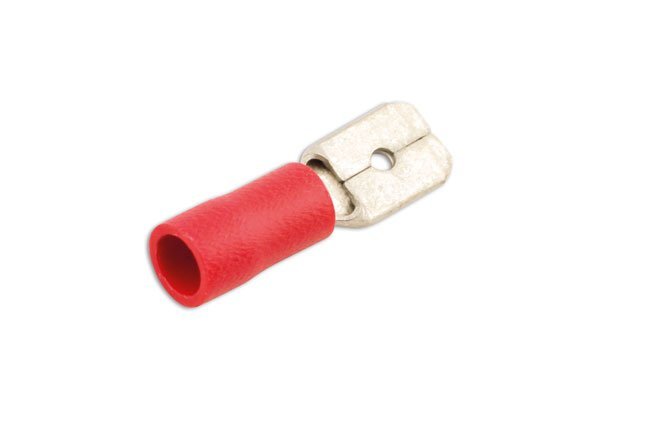 TERMINAL MACHO VERMELHO DE LÂMINA 6,3 MM, PACOTE COM 10 UNIDADES - Image 4