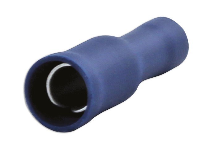 TERMINAL FÊMEA AZUL TIPO BALA DE 5 MM, PACOTE COM 10 UNIDADES - Image 2