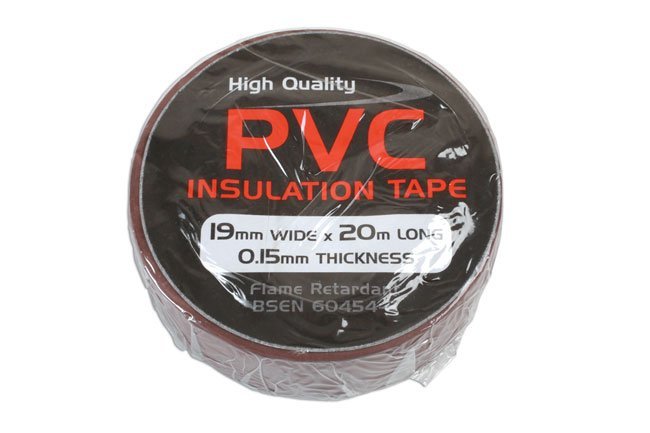 FITA ISOLANTE DE PVC CASTANHO, 19 MM X 20 M, 1 UNIDADE - Image 2