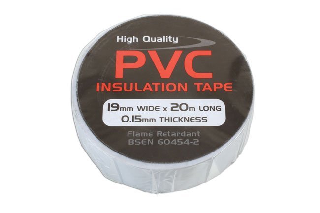 FITA ISOLANTE DE PVC BRANCA, 19 MM X 20 M, 1 UNIDADE - Image 2