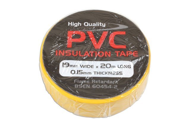 FITA ISOLANTE DE PVC AMARELA, 19 MM X 20 M, 1 UNIDADE - Image 2