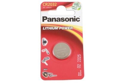 BATERIA TIPO MOEDA PANASONIC CR2032 (1 UNIDADE)