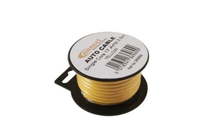 CABO AUTOMOTIVO AMARELO DE NÚCLEO ÚNICO 28/0,30 3,5M
