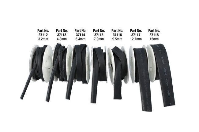 TUBO TERMORRETRÁTIL EM ROLO DE 3,2 MM COM 3 M DE COMPRIMENTO, PRETO. - Image 2