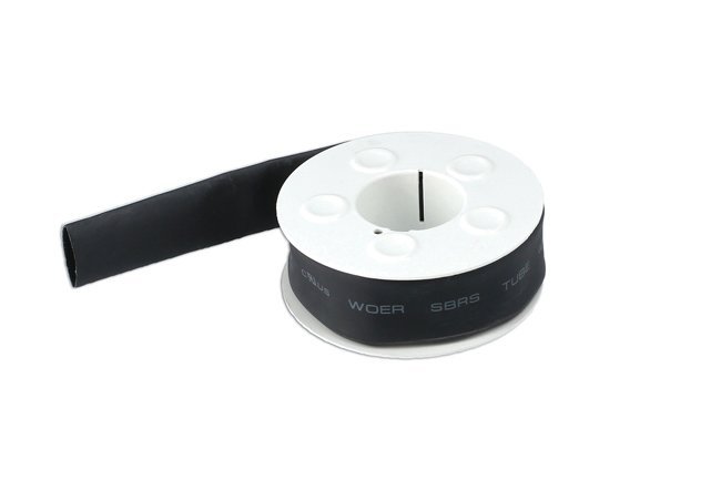 TUBO TERMORRETRÁTIL EM ROLO 15MM ROLO 1.22M PRETO