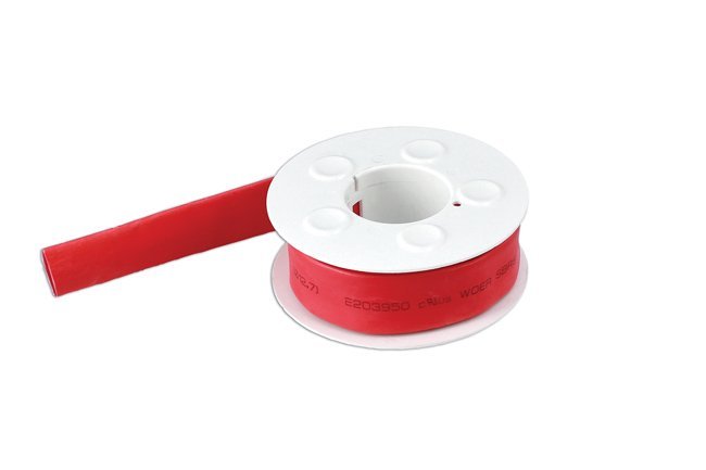 TUBO TERMORRETRÁTIL EM ROLO 12.7MM ROLO 1.22M VERMELHO