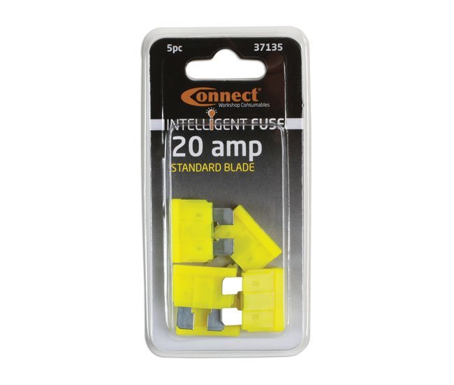 FUSÍVEIS DE LÂMINA PADRÃO LED 20A, PACOTE COM 5 UNIDADES - Image 3
