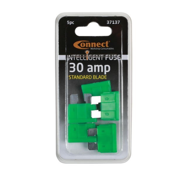 FUSÍVEIS DE LÂMINA PADRÃO LED 30A, PACOTE COM 5 UNIDADES - Image 3