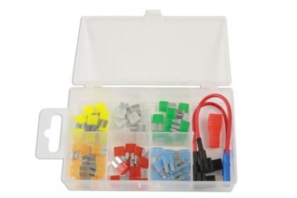 FUSÍVEIS MICRO DE 2 LÂMINAS SORTIDOS COM PORTA-FUSÍVEIS (63 PEÇAS)