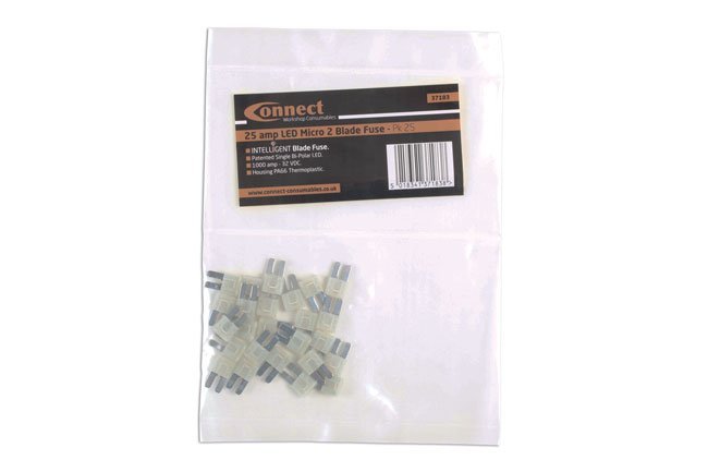 FUSÍVEIS LED MICRO DE 2 LÂMINAS 25A 25 PEÇAS - Image 3