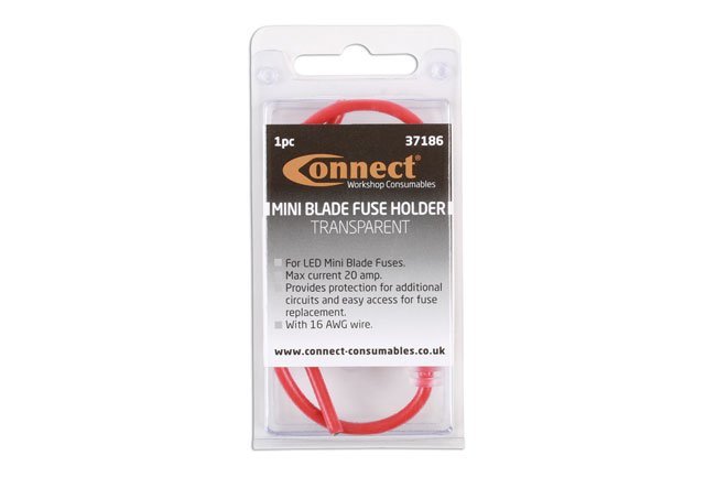 PORTA-FUSÍVEL DE LÂMINA MINI TRANSPARENTE PARA FUSÍVEL DE LÂMINA LED (1 UNIDADE) - Image 4