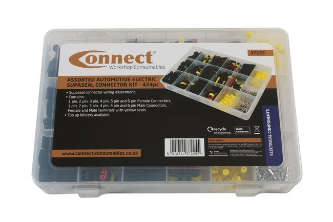 KIT DE CONECTORES ELÉTRICOS AUTOMOTIVOS SUPASEAL VARIADOS, 424 PEÇAS - Image 4