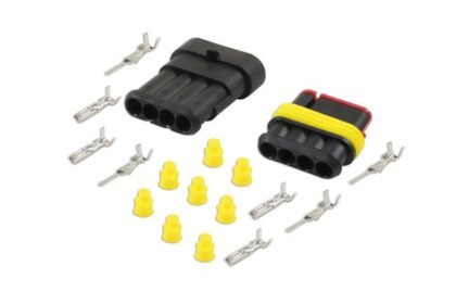 KIT DE CONECTORES ELÉTRICOS AUTOMOTIVOS SUPERSEAL DE 4 PINOS COM 18 PEÇAS