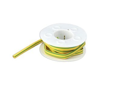 TUBO TERMORRETRÁTIL AMARELO/VERDE-TERRA DE 5,0 MM EM ROLO DE 3 M