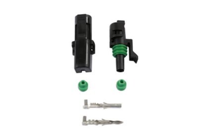 KIT DE CONECTORES ELÉTRICOS AUTOMOTIVOS DELPHI DE 1 PINO COM 6 PEÇAS