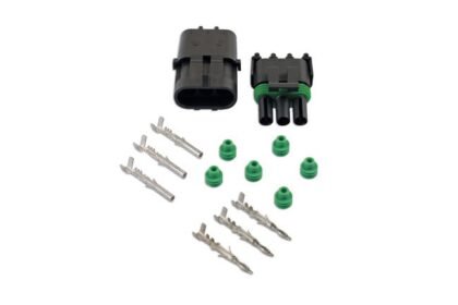 KIT DE CONECTORES ELÉTRICOS AUTOMOTIVOS DELPHI DE 3 PINOS COM 14 PEÇAS