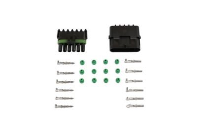 KIT DE CONECTORES ELÉTRICOS AUTOMOTIVOS DELPHI DE 6 PINOS COM 26 PEÇAS