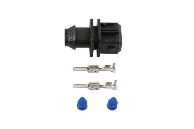 KIT DE REPARO DE CHICOTE ELÉTRICO COM CONECTOR DE 2 PINOS (10 PEÇAS)