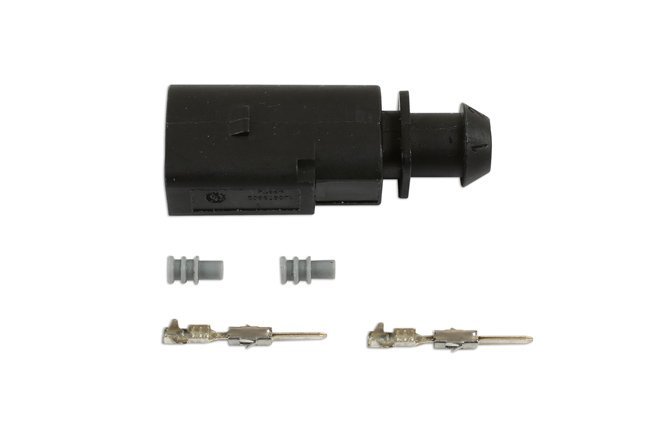 KIT COM 25 CONECTORES ELÉTRICOS MACHO VW GROUP DE 1,5 MM E 2 PINOS