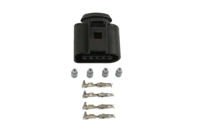 KIT COM 45 CONECTORES FÊMEA ELÉTRICOS VW GROUP DE 1,5 MM COM 4 PINOS