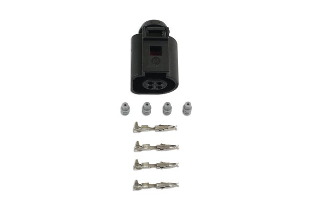 KIT COM 45 CONECTORES FÊMEA ELÉTRICOS VW GROUP DE 1,5 MM COM 4 PINOS