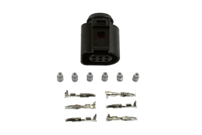 KIT COM 65 CONECTORES FÊMEA ELÉTRICOS VW GROUP DE 1,5 MM E 6 PINOS