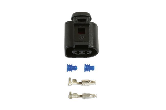 KIT COM 25 CONECTORES FÊMEA ELÉTRICOS VW DE 2,8 MM E 2 PINOS