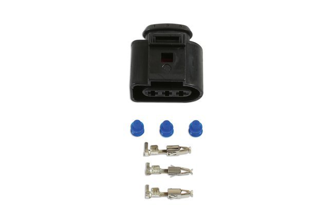 KIT COM 35 CONECTORES FÊMEA ELÉTRICOS VW DE 2,8 MM E 3 PINOS