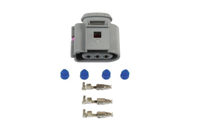 KIT COM 35 CONECTORES FÊMEA ELÉTRICOS VW DE 2,8 MM E 3 PINOS