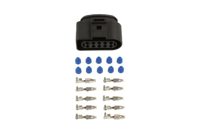 KIT COM 105 CONECTORES FÊMEA ELÉTRICOS VW DE 2,8 MM E 10 PINOS