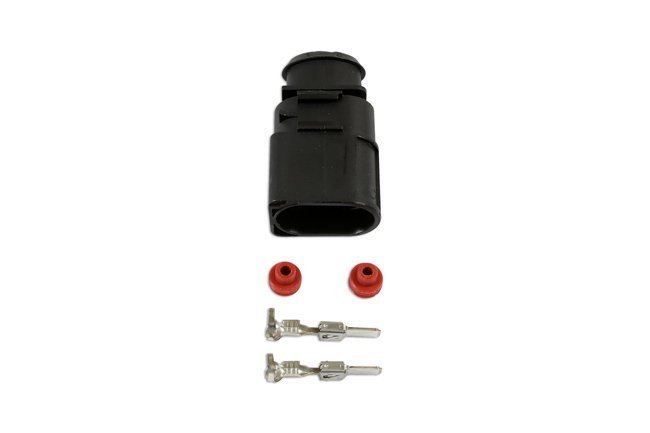 KIT COM 25 CONECTORES MACHO ELÉTRICOS VW DE 4,8 MM E 2 PINOS