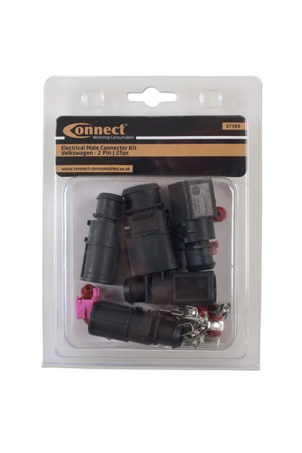 KIT COM 25 CONECTORES MACHO ELÉTRICOS VW DE 4,8 MM E 2 PINOS - Image 3