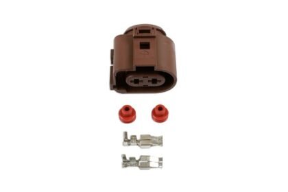 KIT COM 25 CONECTORES FÊMEA ELÉTRICOS VW DE 4,8 MM E 2 PINOS