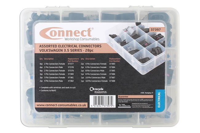 KIT DE CONECTORES ELÉTRICOS VARIADOS DO GRUPO VW PARA SÉRIE 3.5 (28 PEÇAS) - Image 4