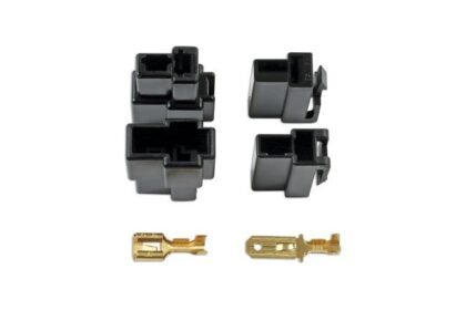 KIT COM 12 CONECTORES TIPO 250 DE 2 PINOS