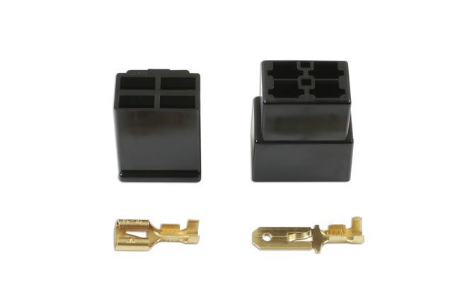 KIT COM 10 CONECTORES TIPO 250 DE 4 PINOS