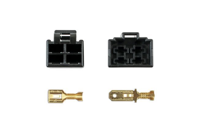 KIT COM 10 CONECTORES TIPO 250 DE 4 PINOS - Image 2