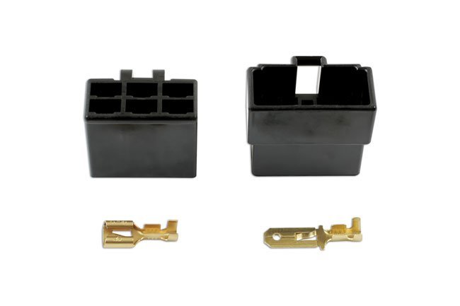 KIT COM 14 CONECTORES TIPO 250 DE 6 PINOS